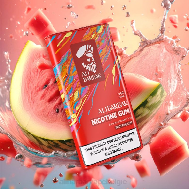Alibarbar Vape België - Alibarbar nicotine kauwgom H4Z0103 watermeloen