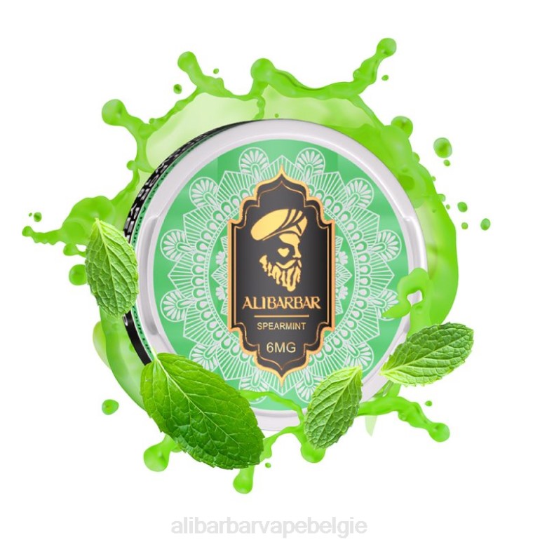 Alibarbar Flavours List - Alibarbar nicotinezakjes H4Z090 groene munt
