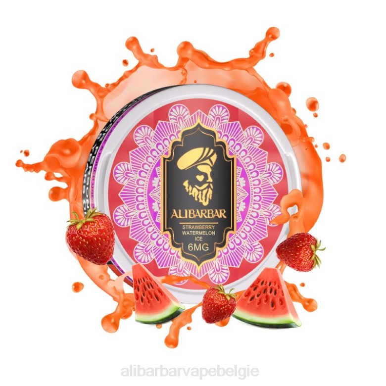 Alibarbar Vape Nicotine - Alibarbar nicotinezakjes H4Z093 Aardbei-watermeloenijs